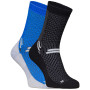 Calze High Point Trek 4.0 Socks (Double pack) blu/nero Black / Celery
