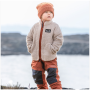 Felpa da bambino Didriksons Gibbs Kids Fullzip 2 Beach Beige/Rust