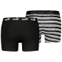 Boxer da uomo Puma Elements Striped Boxers 2P