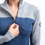 Maglietta sportiva da donna Sensor Merino Bold manica lunga zip