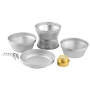 Set di pentole e fornelli Easy Camp Storm Cooker argento Silver