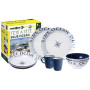 Set di stoviglie Brunner Set tête-à-tête Blue Ocean 8 pcs