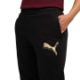 Pantaloni da tuta da donna Puma ESS METALLIC Sweatpants FL