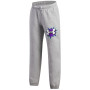 Pantaloni da bambino Under Armour UA B Rival FLC Graphics Jgr Mod Gray Light Heather