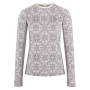 Maglietta sportiva da donna Kari Traa Edith Long Sleeve beige WGREY