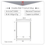 Tazza termica Keith Titanium Double-Wall Tit. Mug 450 ml