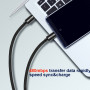 Cavo di ricarica e trasmissione Swissten Textile USB-C / USB-C 3 m
