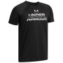 Maglietta da bambino Under Armour Tech Split Wordmark SS Black
