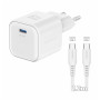 Adattatore Swissten GaN USB-C 35W + cavo dati USB-C 1,2 m
