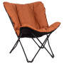 Sedia Bo-Camp Butterfly Himrod L marrone/arancione Clay