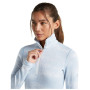 Maglietta sportiva da donna Icebreaker Women M 260 Tech Vertex LS HZ Chillwave