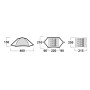 Tenda per 4 persone Husky Bright 4