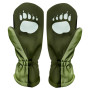 Guanti softshell per bambini WAMU Khaki