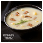 Zuppa Expres menu Zuppa di funghi finferli e uova