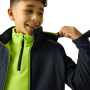 Giacca softshell per bambini Regatta Haydenbury Navy (Wild Lime)