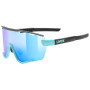 Occhiali da sole Uvex Sportstyle 236 Small Set blu Aqua Black Mat / Mirror Blue