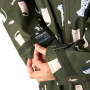 Cappotto impermeabile per bambini Regatta Junior Changing Robe Dark Khaki Cat Dog