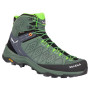 Scarpe da uomo Salewa Ms Alp Trainer 2 Mid Gtx verde RawGreen/PaleFrog