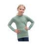 Maglietta sportiva per bambini Sensor Merino DF Logo Up Basil Green