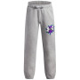 Pantaloni da bambino Under Armour UA B Rival FLC Graphics Jgr Mod Gray Light Heather grigio/bianco Mod Gray Light Heather / / White