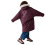 Cappotto impermeabile per bambini Regatta Junior Waterproof Changing Robe Pro Fig