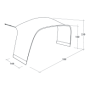 Annesso alla tenda Outwell Wakefield L Tent Connector
