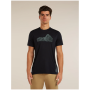 Maglietta funzionale da uomo Icebreaker Merino Blend 125 Cool-Lite™ Sphere SS Tee Beta nero BLACK