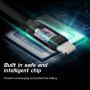 Cavo di ricarica e trasmissione Swissten Textile USB / Lightning 2 m