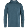 Felpa funzionale da uomo Fjällräven Abisko Sun-hoodie M blu/verde Indigo Blue