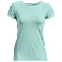 Maglietta sportiva da donna Under Armour HG Armour SS azzurro Sea Mist / / Metallic Silver