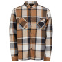 Camicia da uomo Fundango Roddy Lined Shirt marrone coffee