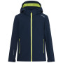 Giacca softshell per bambini Regatta Haydenbury Navy (Wild Lime) blu/verde Navy (Wild Lime)